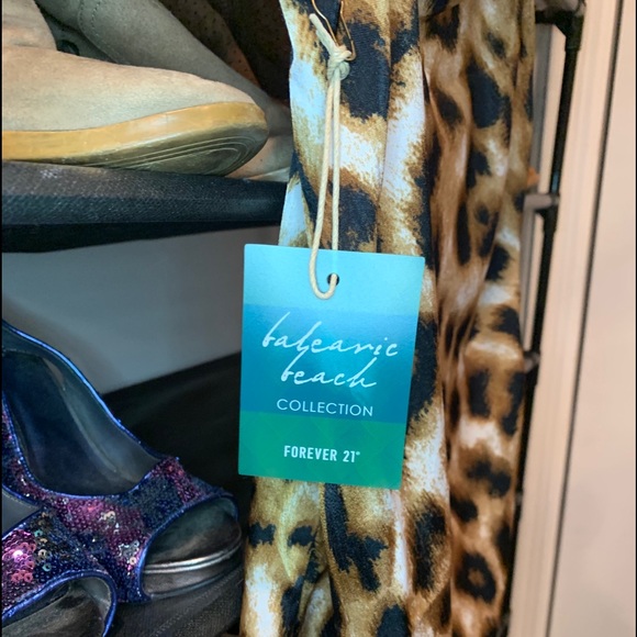 💲⬇️NWT Leopard mini cowl neck slip dress - Picture 5 of 6